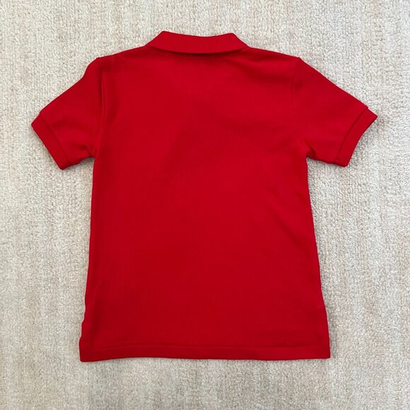 Polo Ralph Lauren Boys Toddler Red Cotton Short Sleeve Polo Shirt Top 2/2T - Picture 4 of 9